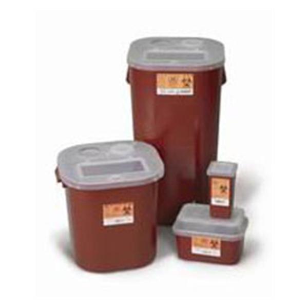 Container Sharps 1qt Small Polypropylene Red/Black Each, 72 EA/CA